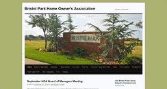 Desktop Screenshot of bristolpark.org